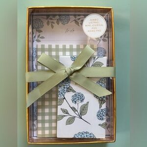 Eccolo Gooseberry Moon Stationery Set Blue Hydrangeas Cottagecore